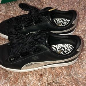 Puma holographic basket hearts